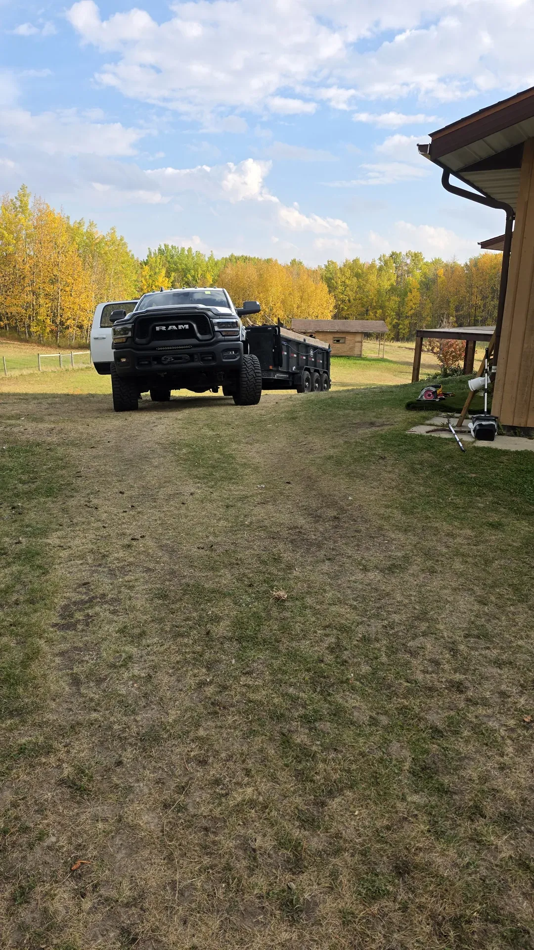 Completed eavestrough and roof project in Edmonton