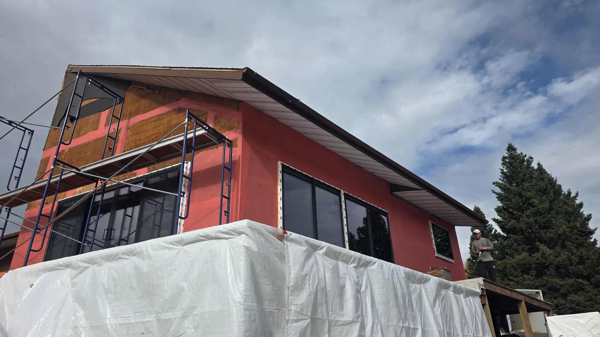 Royal Roofing Edmonton crew performing a roof inspection